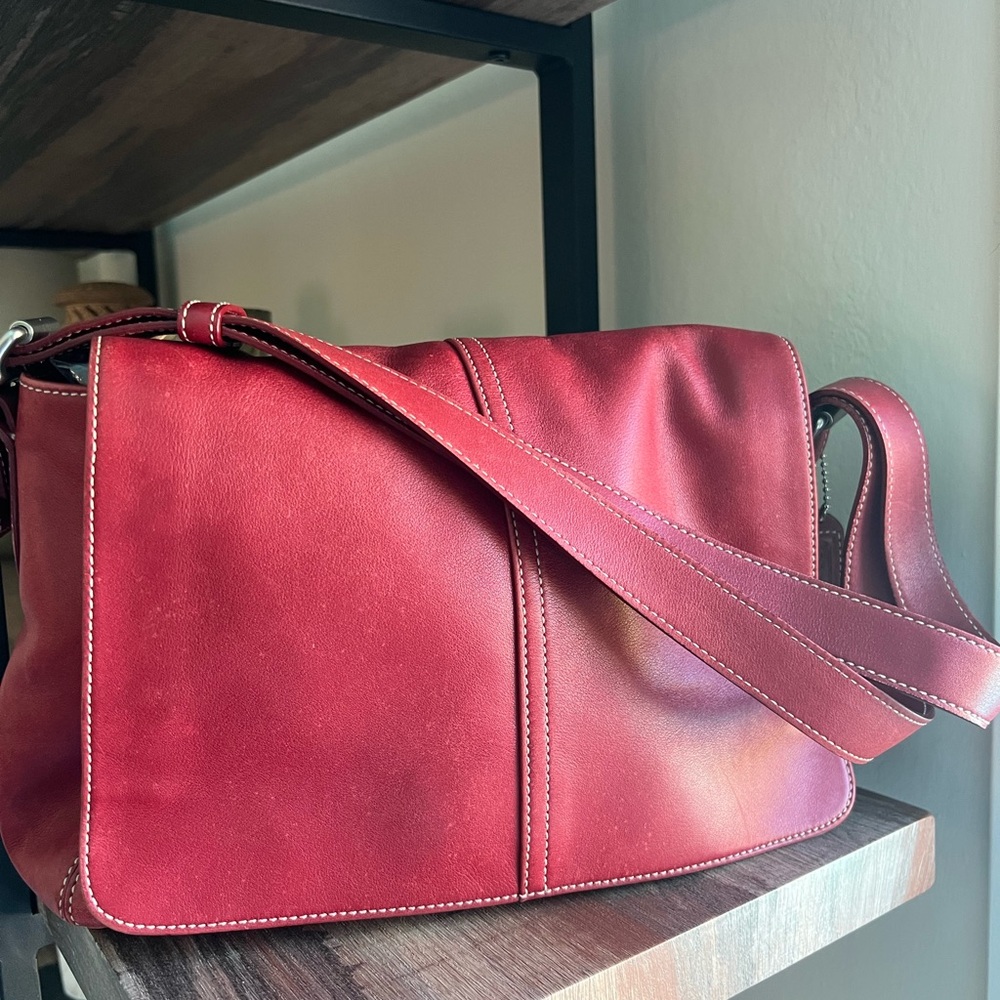 Vintage Coach Hampton Leather Bag